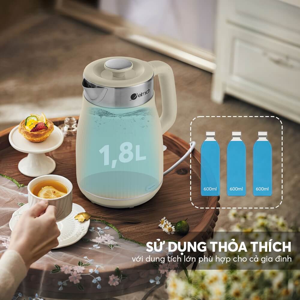 Ấm đun nước siêu tốc Elmich 1,8L KEE-8457