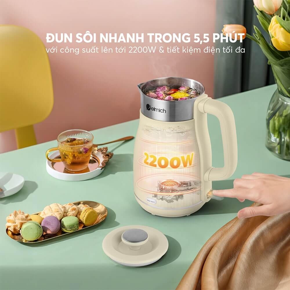 Ấm đun nước siêu tốc Elmich 1,8L KEE-8457