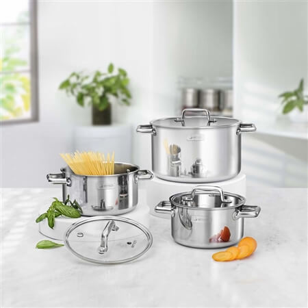 Bộ nồi inox liền khối Elmich Trimax ECO EL-8000 size 16,18,22cm