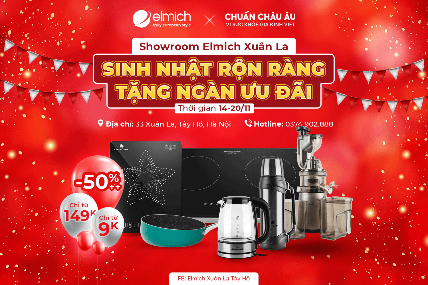 ELMICH XUÂN LA TRÒN 1 TUỔI – SINH NHẬT RỘN RÀNG TẶNG NGÀN ƯU ĐÃI