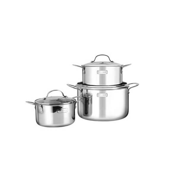 Bộ nồi inox liền khối Trimax EL3741 size 16,20,24cm