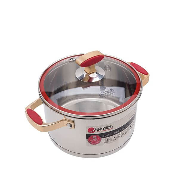 Nồi inox 304 Red Velvet 18cm
