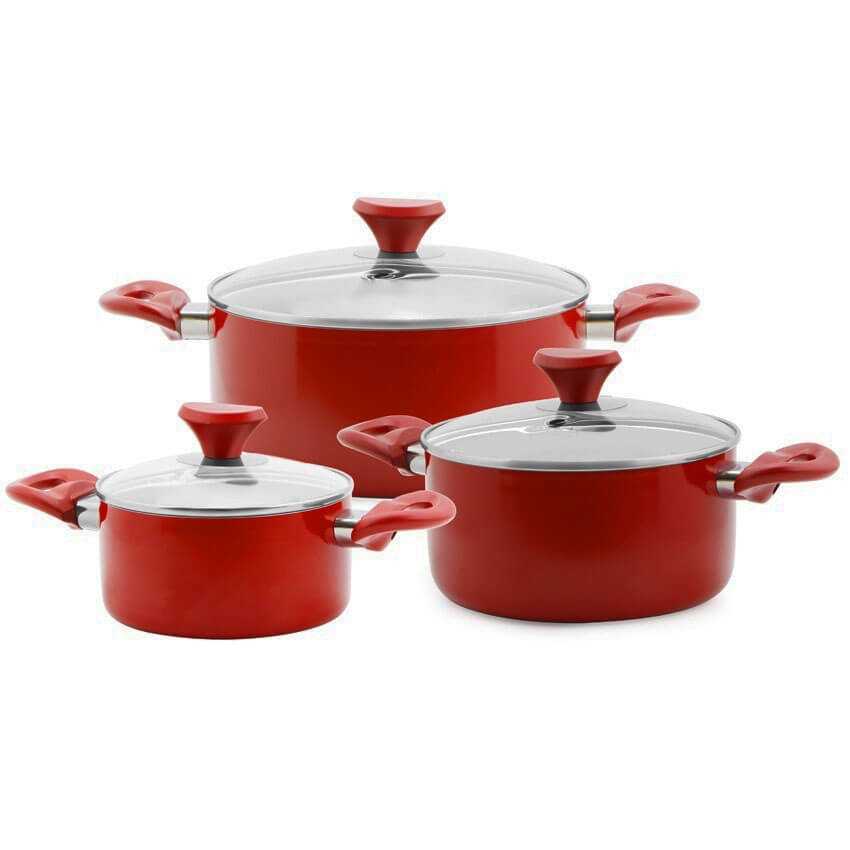 Bộ nồi hợp kim nhôm chống dính cao cấp SM 0352 Smartcook 16-20-24cm