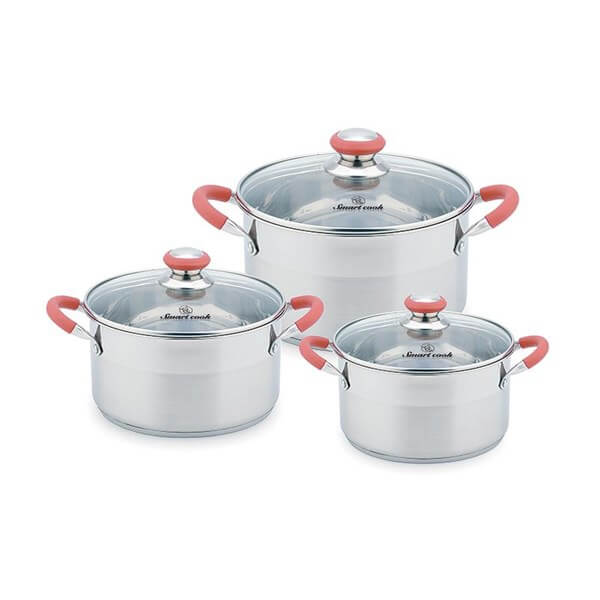Bộ nồi Inox Smartcook 3 chiếc cỡ 18,22,26cm EL3336