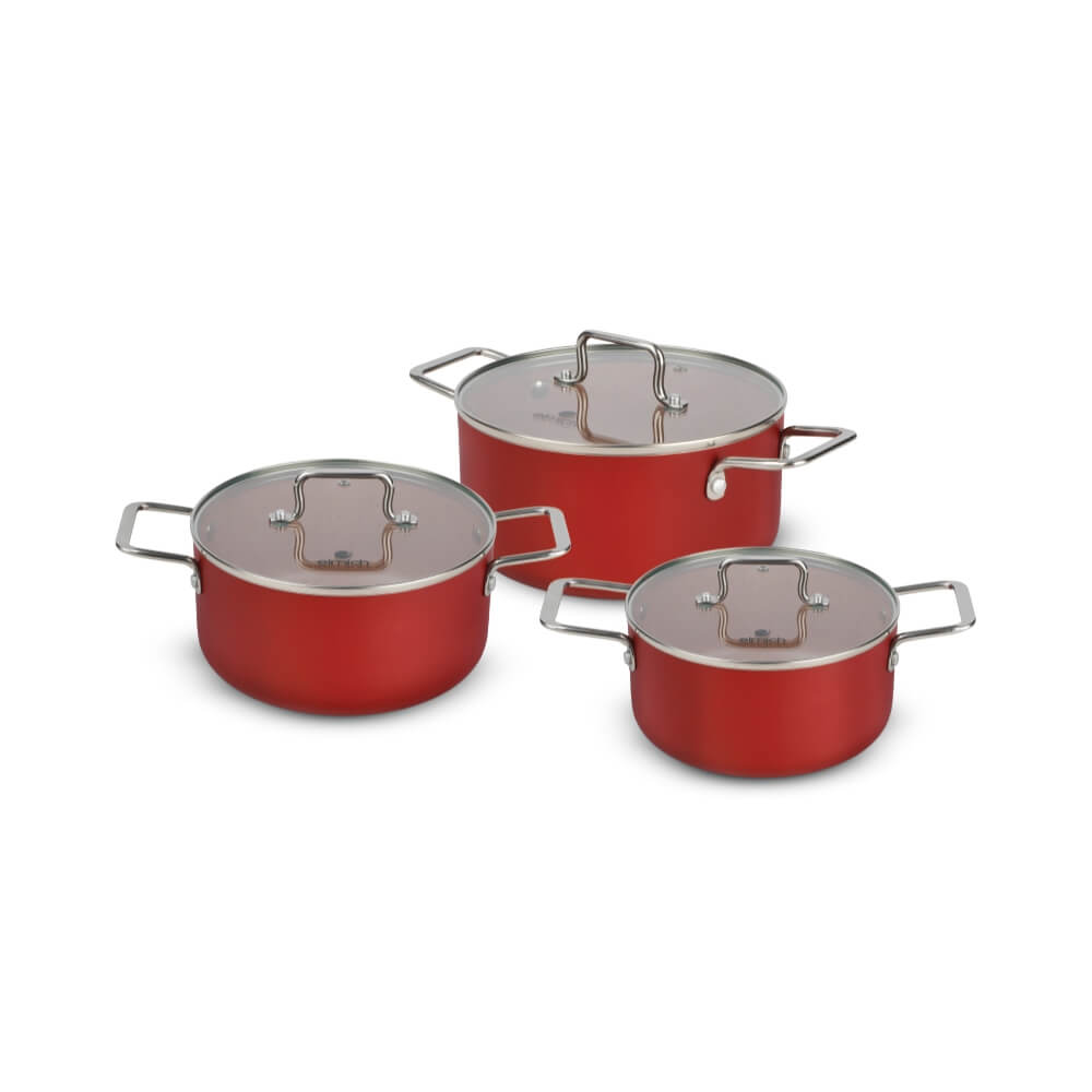 Bộ nồi nhôm chống dính Elmich EL 5312 MN size 16,20,24cm