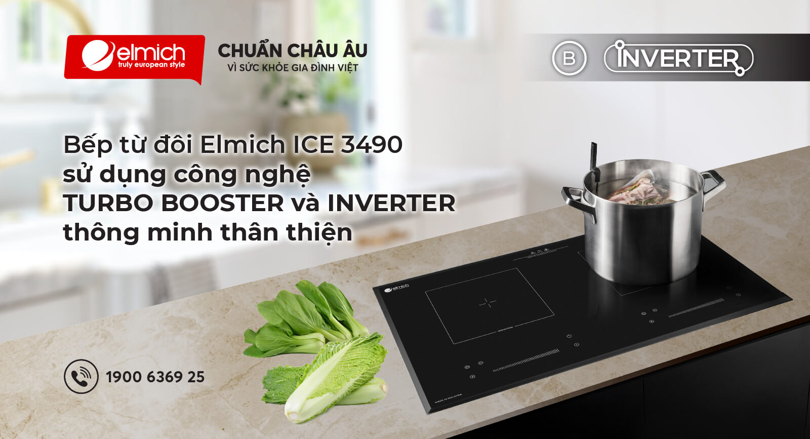 CÔNG NGHỆ TURBO BOOSTER VÀ HỆ THỐNG CHỐNG TRÀO – GIÁ TRỊ VƯỢT TRỘI XUẤT SẮC CỦA BẾP TỪ ĐÔI ELMICH ICE-3490