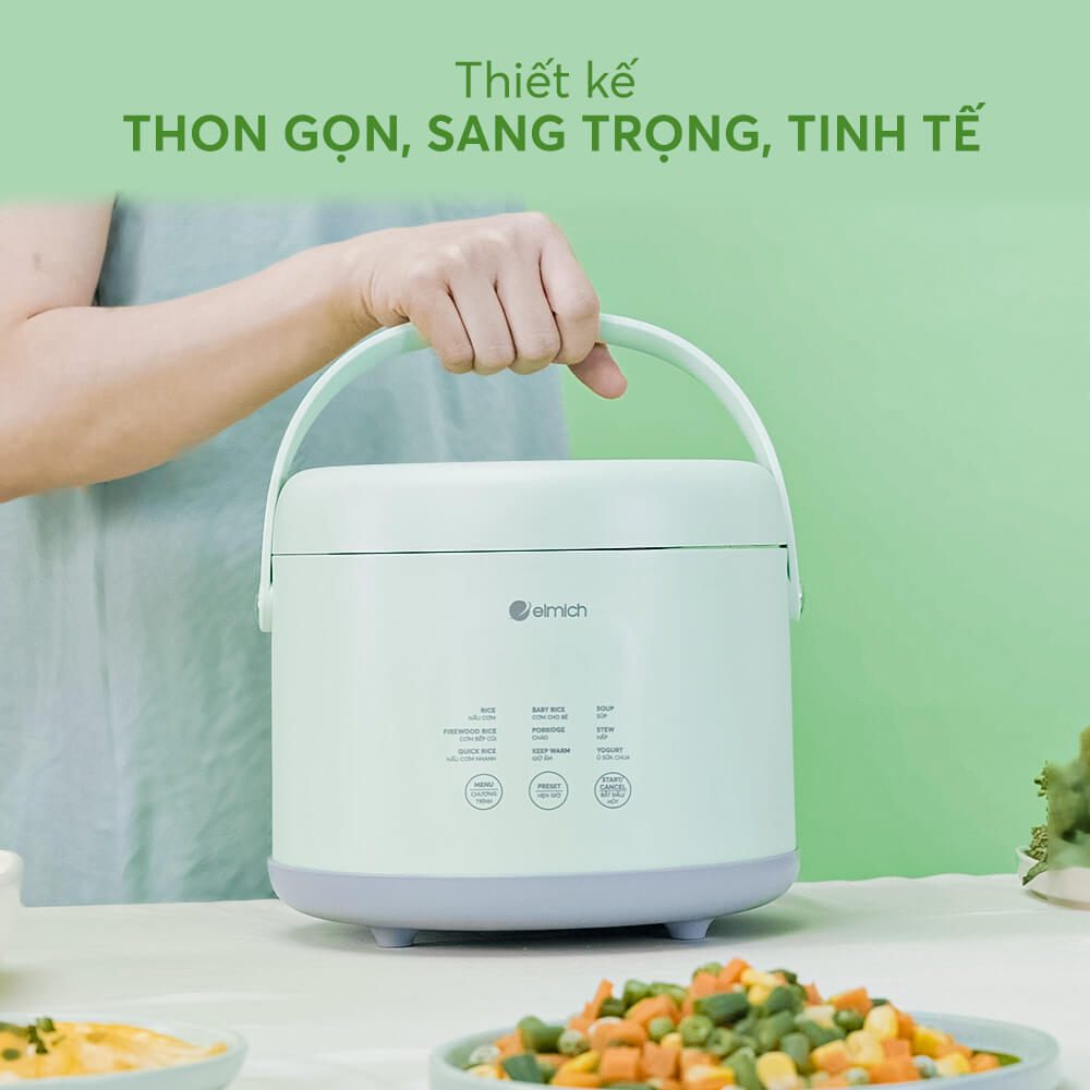 Nồi cơm điện tử Elmich 0.8L RCE-3915 5 4