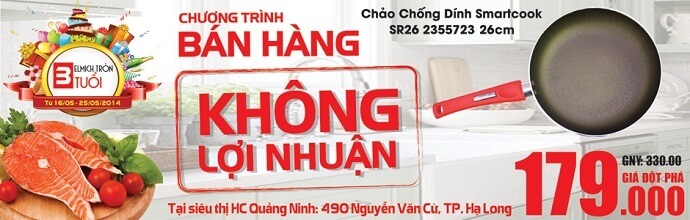 [HC Quảng Ninh] Tưng bừng ưu đãi- Mừng sinh nhật Elmich 3 tuổi
