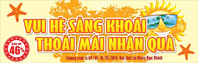 [CTKM Hiway Ngọc Khánh] “Vui hè sảng khoái, thoải mái nhận quà” SALE UP TO 46%