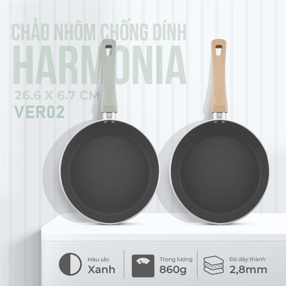 Chảo nhôm chống dính Harmonia EL-3781BG