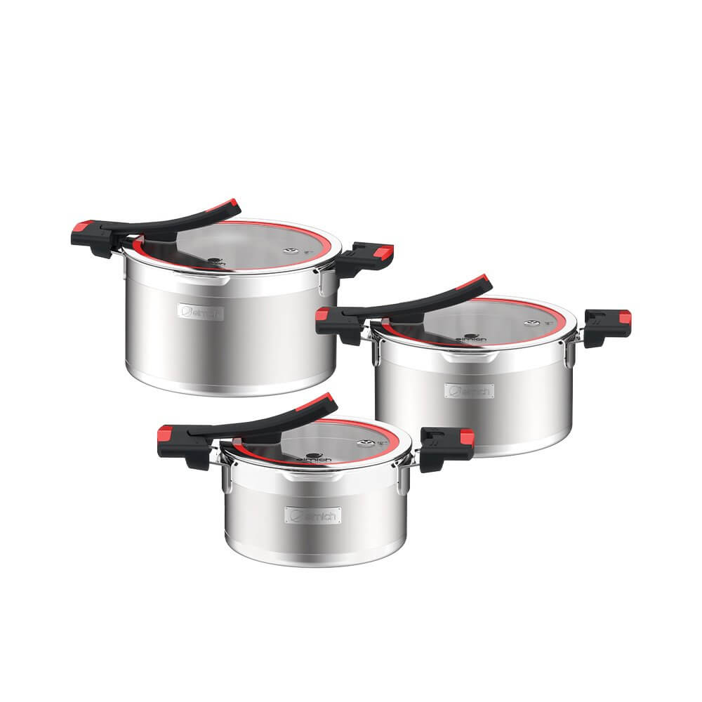Bộ nồi Inox liền khối Elmich Milano EL-8090 size 16,20,22cm