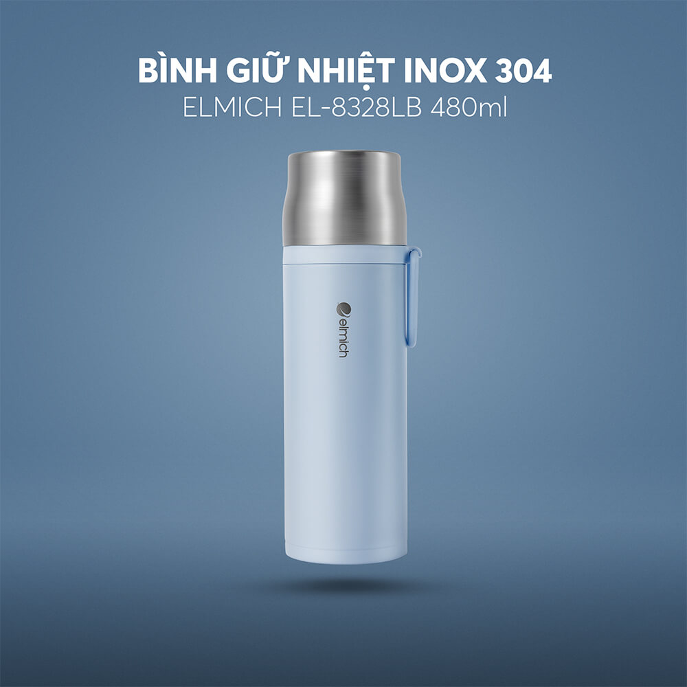 Bình giữ nhiệt inox 304 Elmich EL8328LB dung tích 480ml
