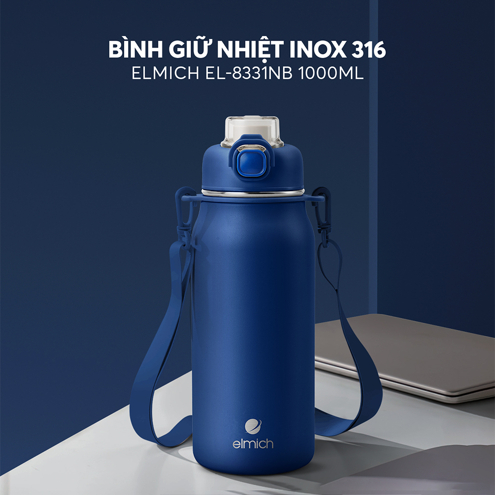 Bình giữ nhiệt inox 316 Elmich EL8331NB dung tích 1L