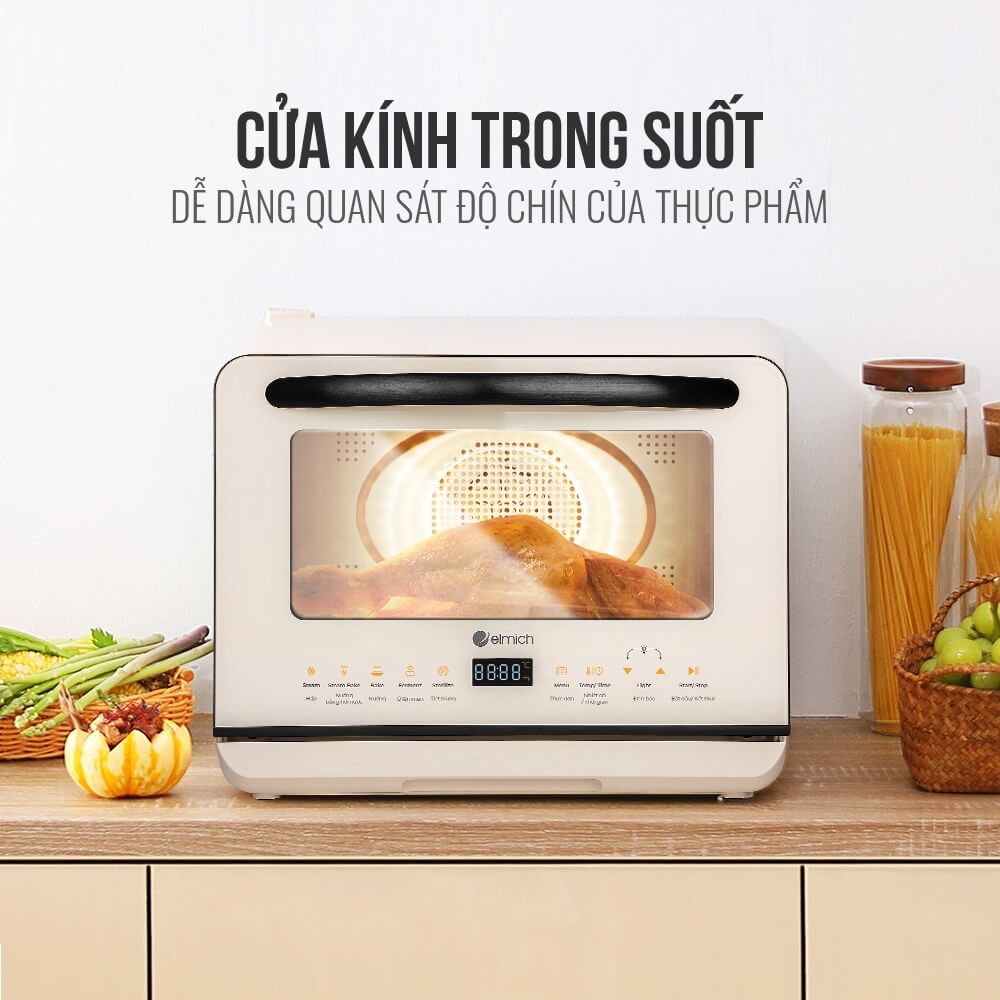 Hướng dẫn sử dụng lò chiên hơi nước Elmich 20L AFE-3944