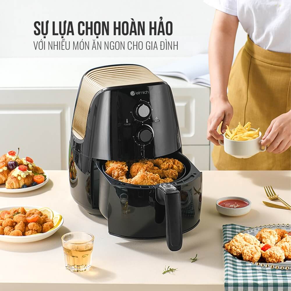 Hướng dẫn sử dụng nồi chiên không dầu Elmich AFS 3940 | AFS 3941 | AFE 3947