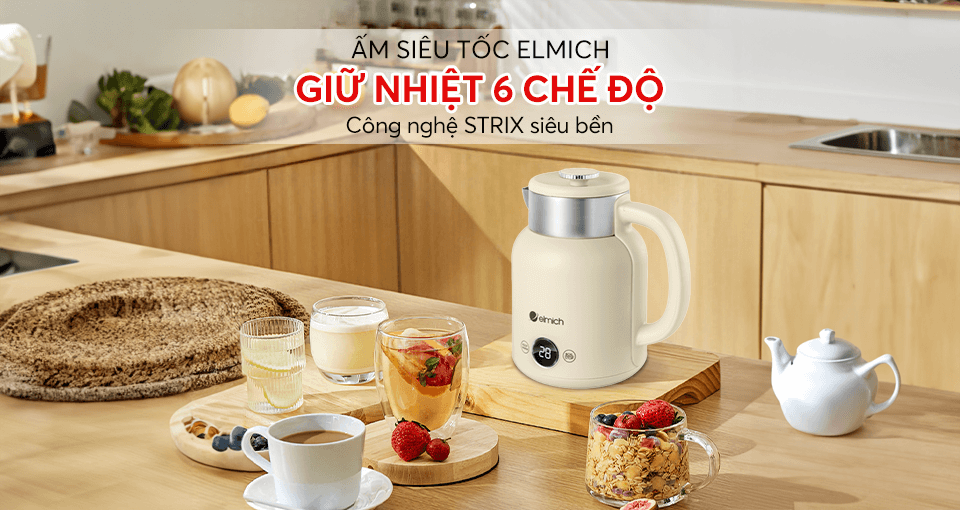 ẤM SIÊU TỐC ELMICH 8456 – GIỮ NHIỆT 6 CHẾ ĐỘ, STRIX SIÊU BỀN