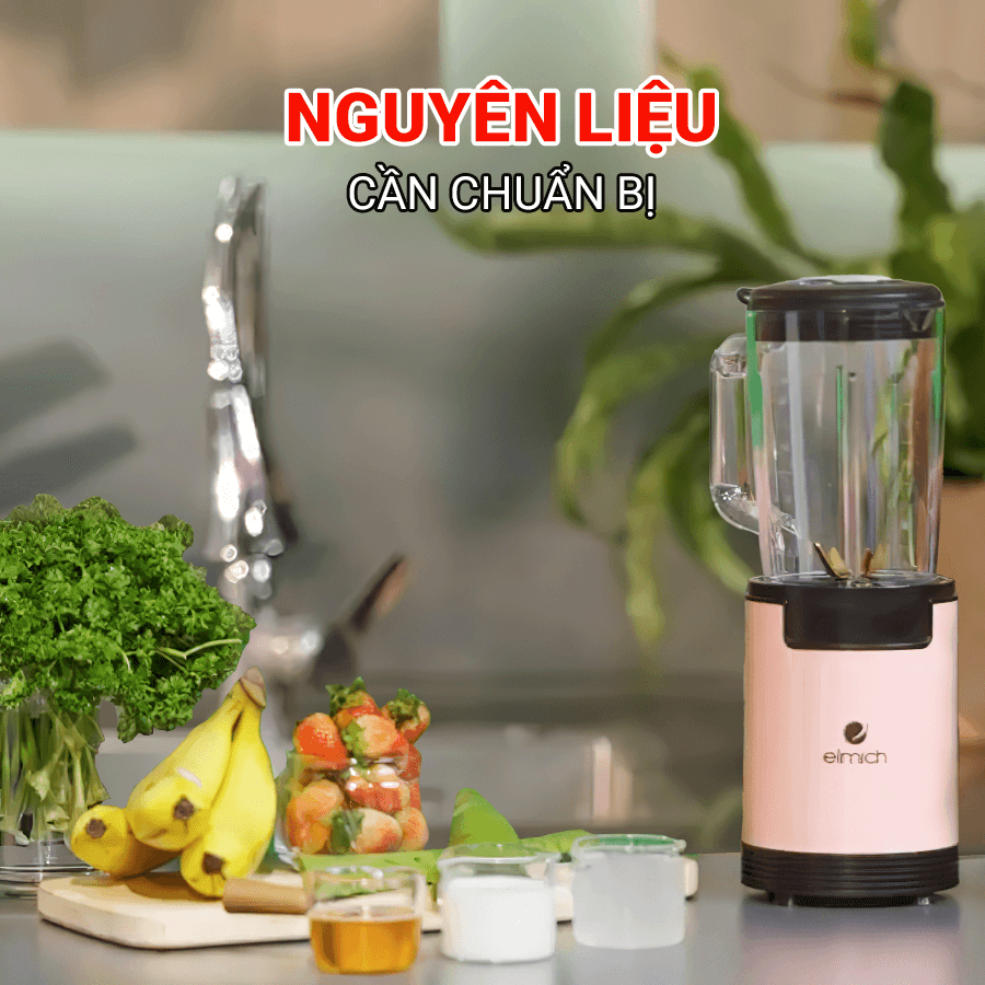 CÔNG THỨC LÀM SINH TỐ DÂU CHUỐI NHA ĐAM GIẢI NHIỆT HIỆU QUẢ TẠI NHÀ