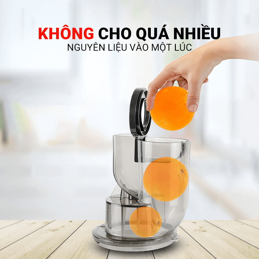 NHỮNG LƯU Ý KHI SỬ DỤNG MÁY ÉP CHẬM