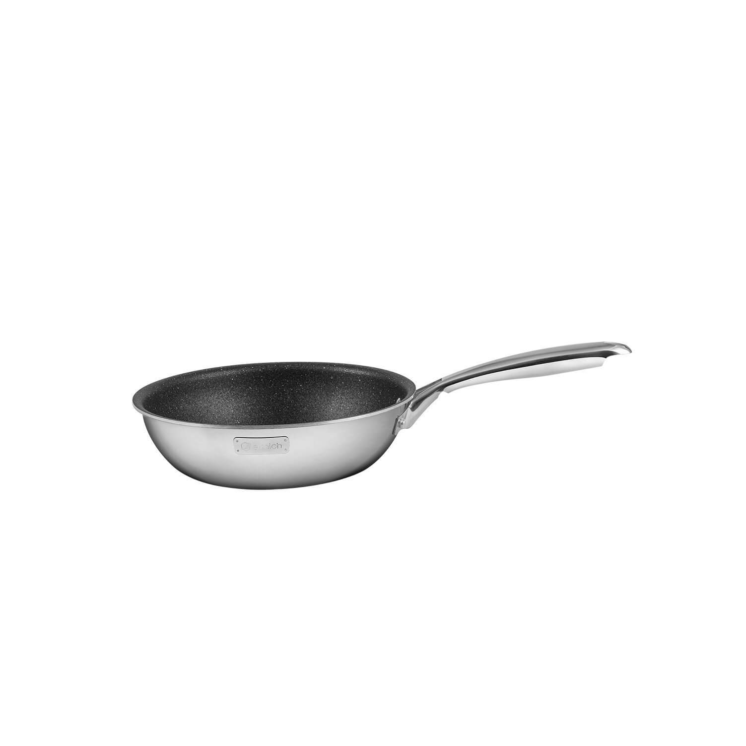 Chảo Inox nguyên khối,chống dính vân đá 3D Elmich Trimax EL2418OL size 28cm