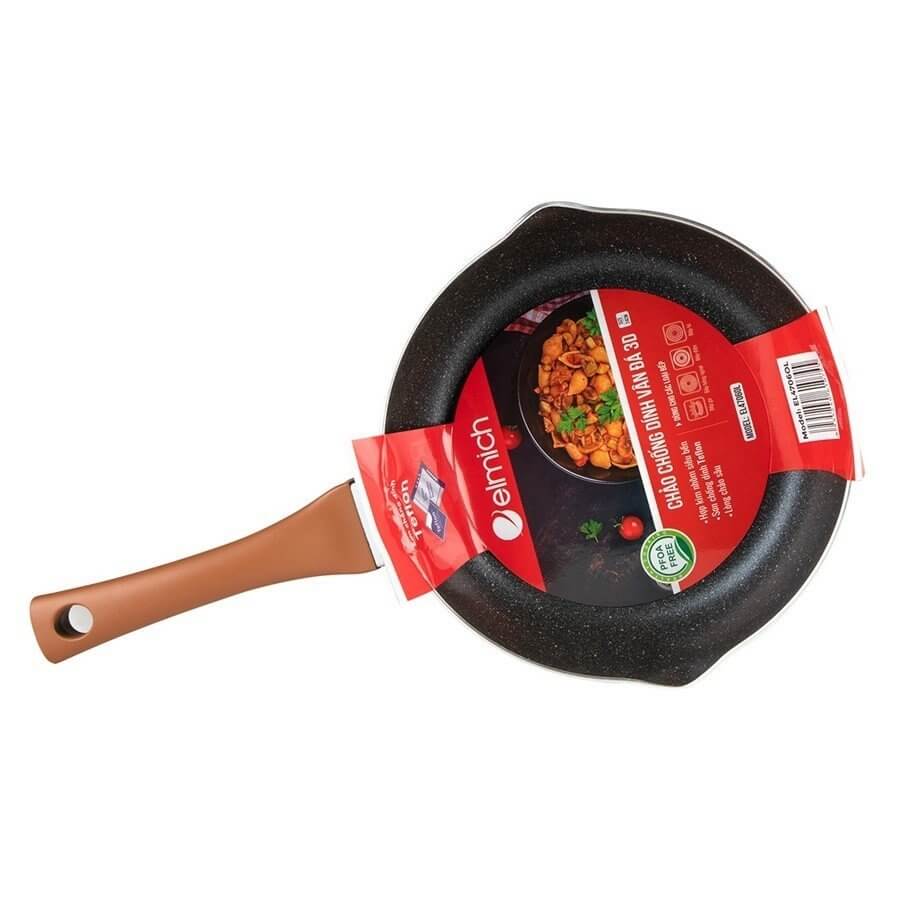 Chảo chống dính vân đá 3D EL4705OL size 20cm