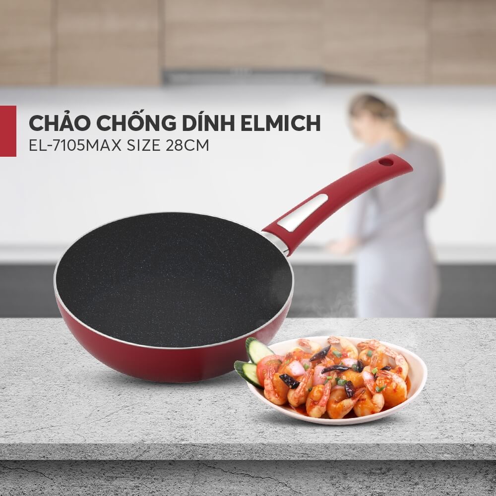 Chảo chống dính Elmich EL7105Max size 28cm
