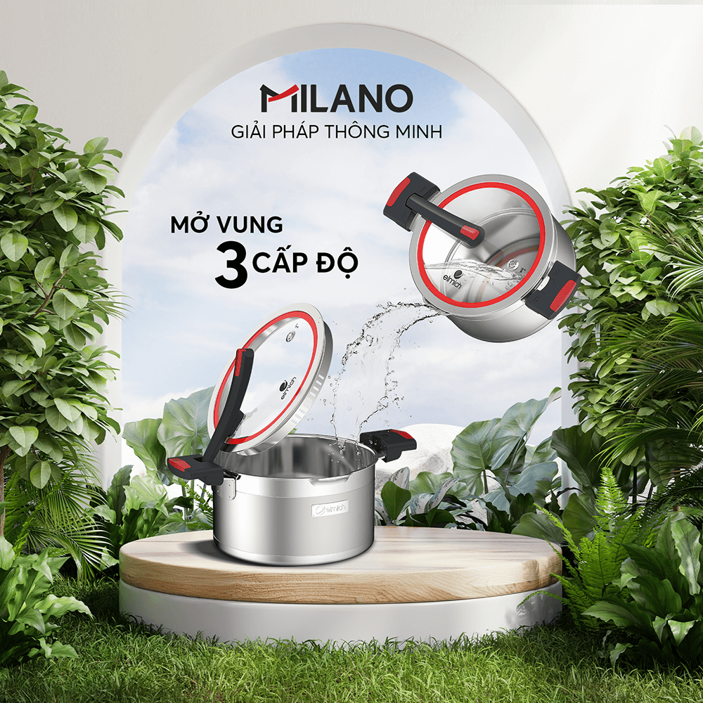 Nồi Inox liền khối Elmich Milano EL-8081 size 16cm