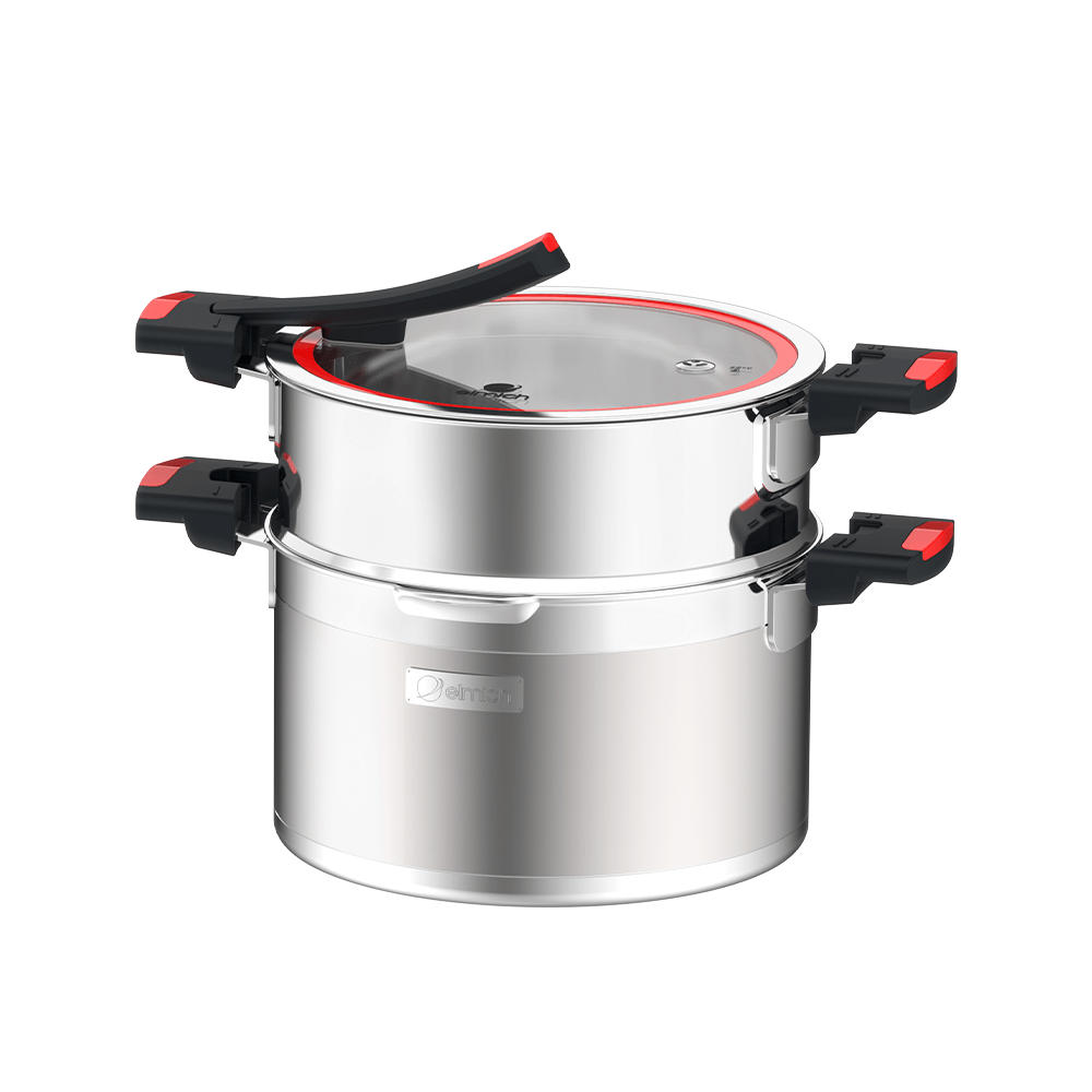Bộ nồi Inox liền khối Elmich Milano EL-8091 size 16,20,nồi hấp 22cm