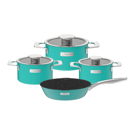 Bộ nồi Inox liền khối Elmich Hera EL-8133 size 16,20,22, chảo 26cm
