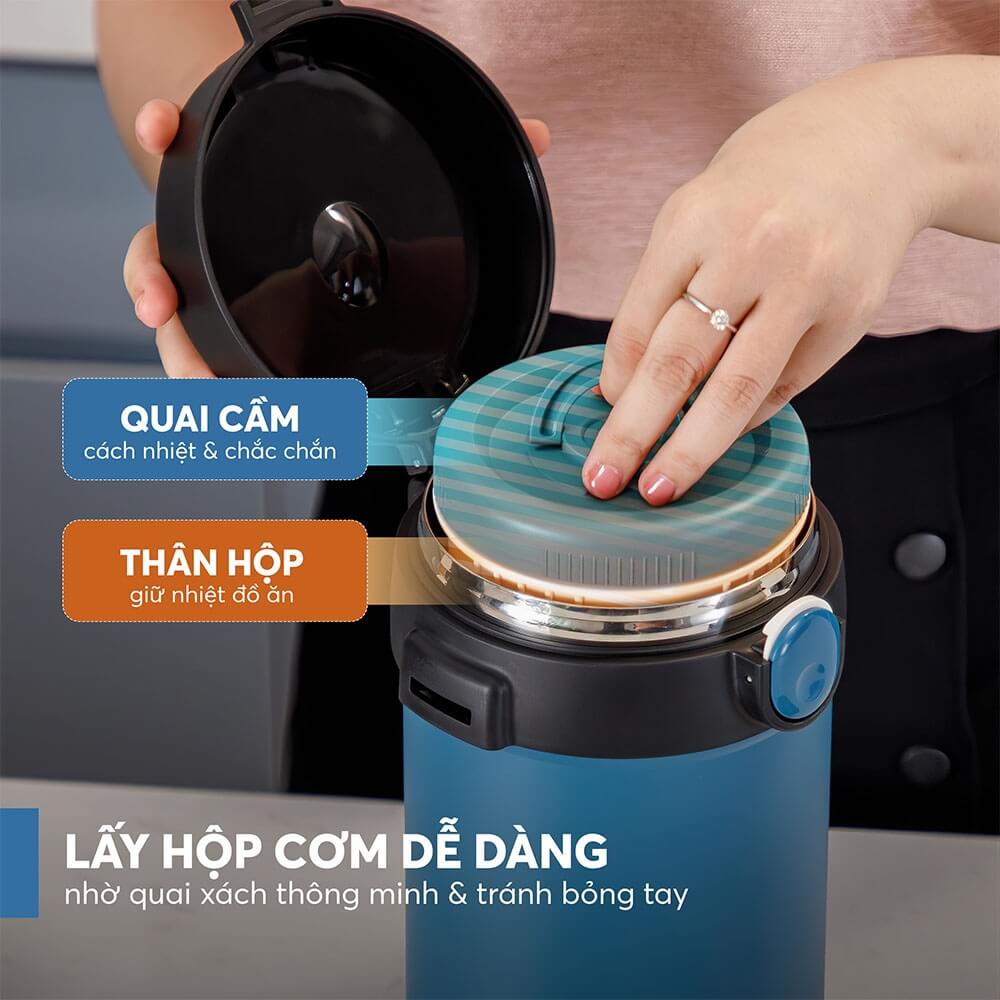 Hộp cơm giữ nhiệt inox 304 Elmich EL8303 dung tích 2L