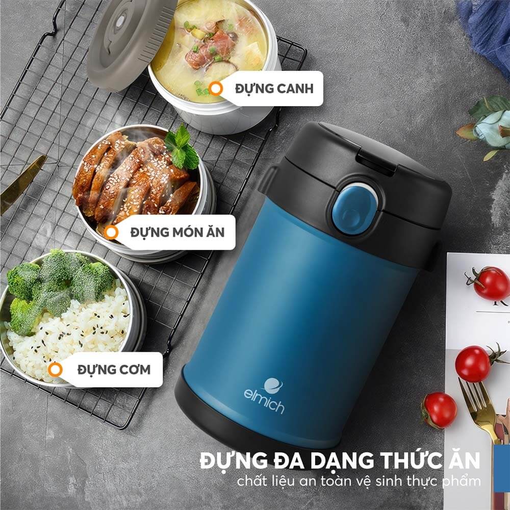 Hộp cơm giữ nhiệt inox 304 Elmich EL8303 dung tích 2L