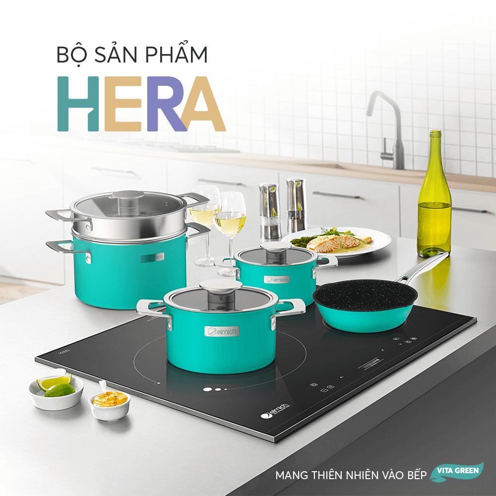 Nồi inox liền khối Elmich Hera EL-8101 size 18cm