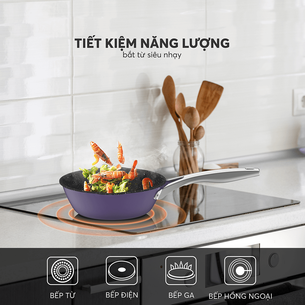 Bộ nồi Inox liền khối Elmich Hera EL-8197 size 18,nồi hấp 22,chảo 26cm