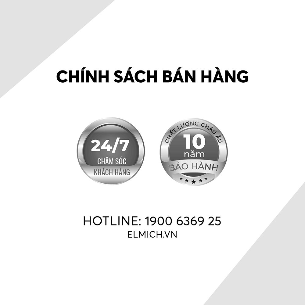 Bộ nồi Inox liền khối Elmich Hera EL-8197 size 18,nồi hấp 22,chảo 26cm