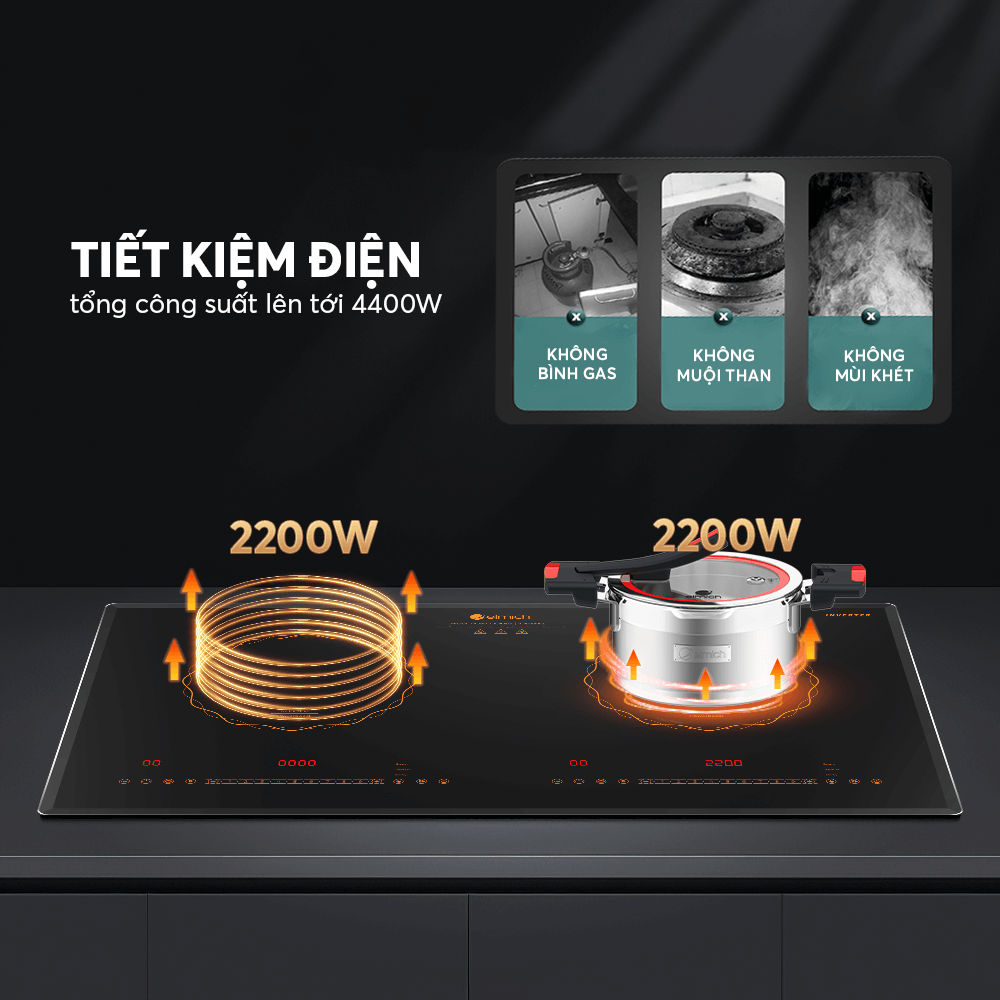 Bếp từ đôi Elmich ICE-3882