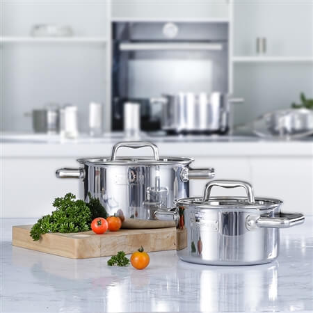 Bộ nồi inox liền khối Elmich Trimax ECO EL-8006 size 16,20cm