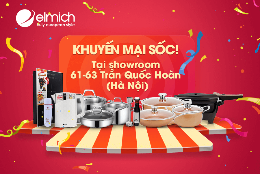Showroom Elmich Trần Quốc Hoàn (Hà nội) tặng quà khủng đón Tết