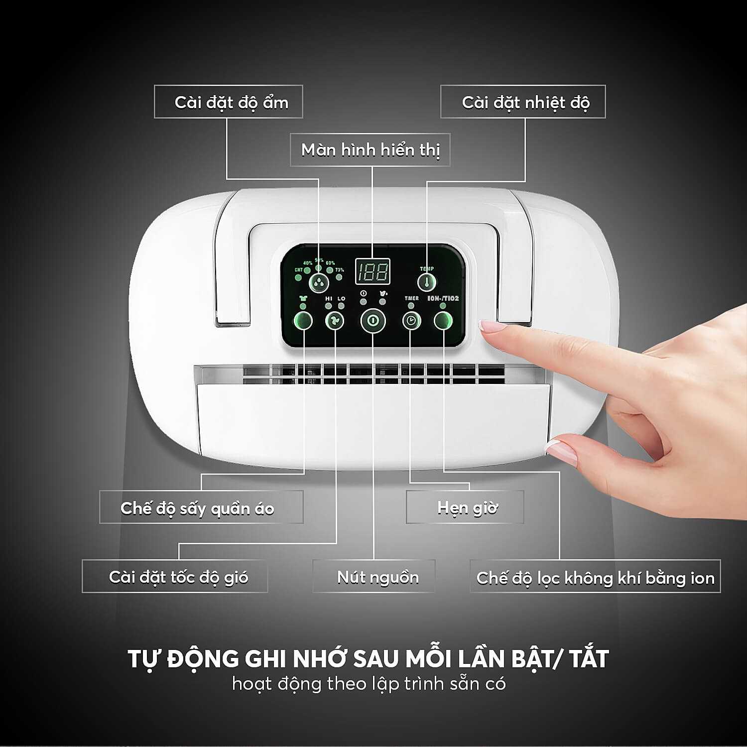 mat_dieu_khien-1 Máy hút ẩm không khí Elmich DE-3923 (20L)