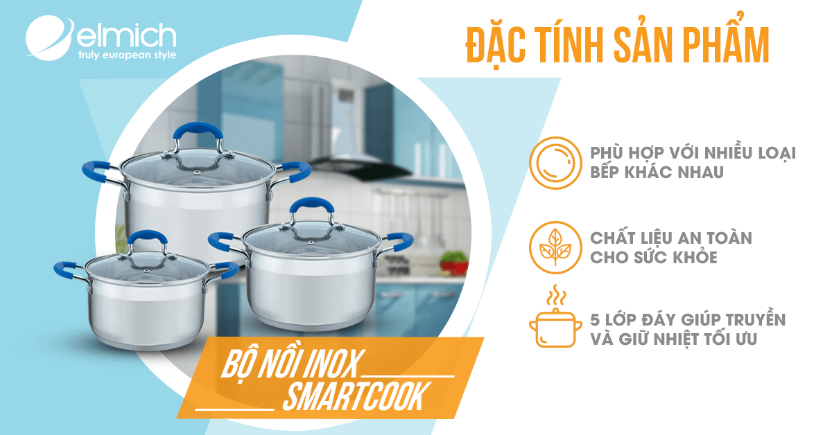 nồi inox Elmich