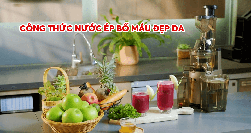 Cách làm nước ép củ đền bổ máu, đẹp da, thanh mát