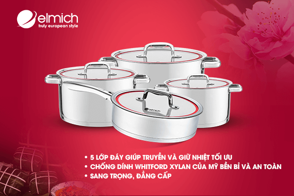 bộ nồi inox prara