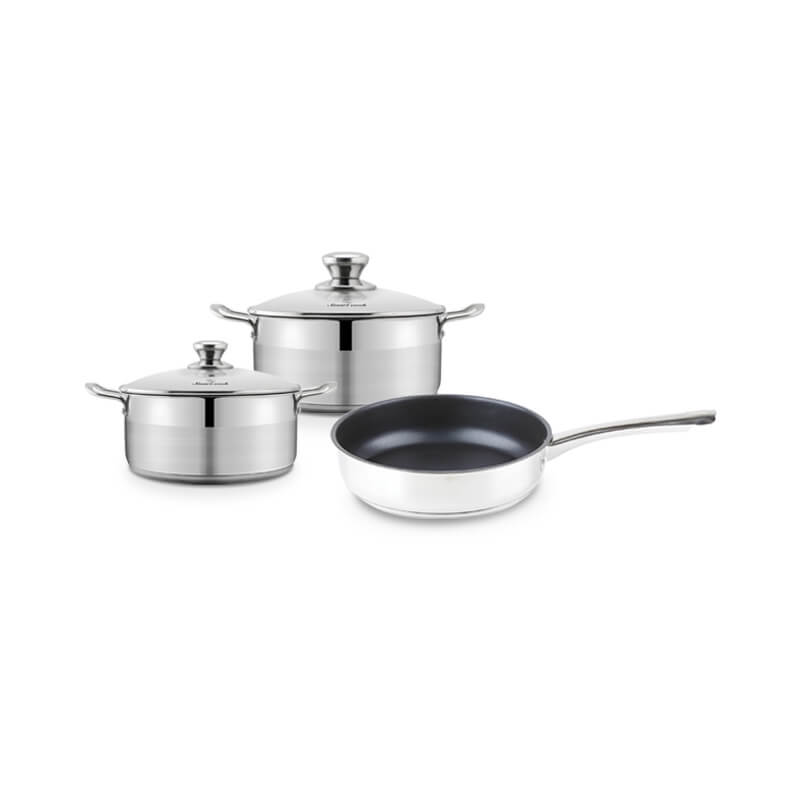 Bộ nồi inox Smartcook SM2104MN size nồi 18,22,chảo 26cm