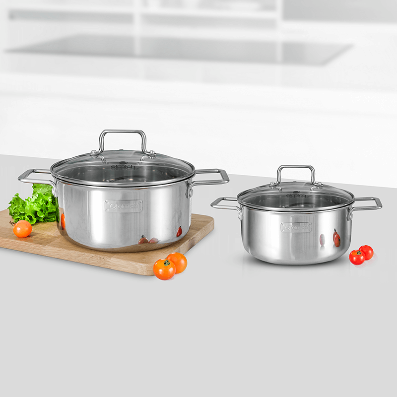 Bộ nồi inox liền khối Elmich Trimax XR EL-3842 size 16,20cm