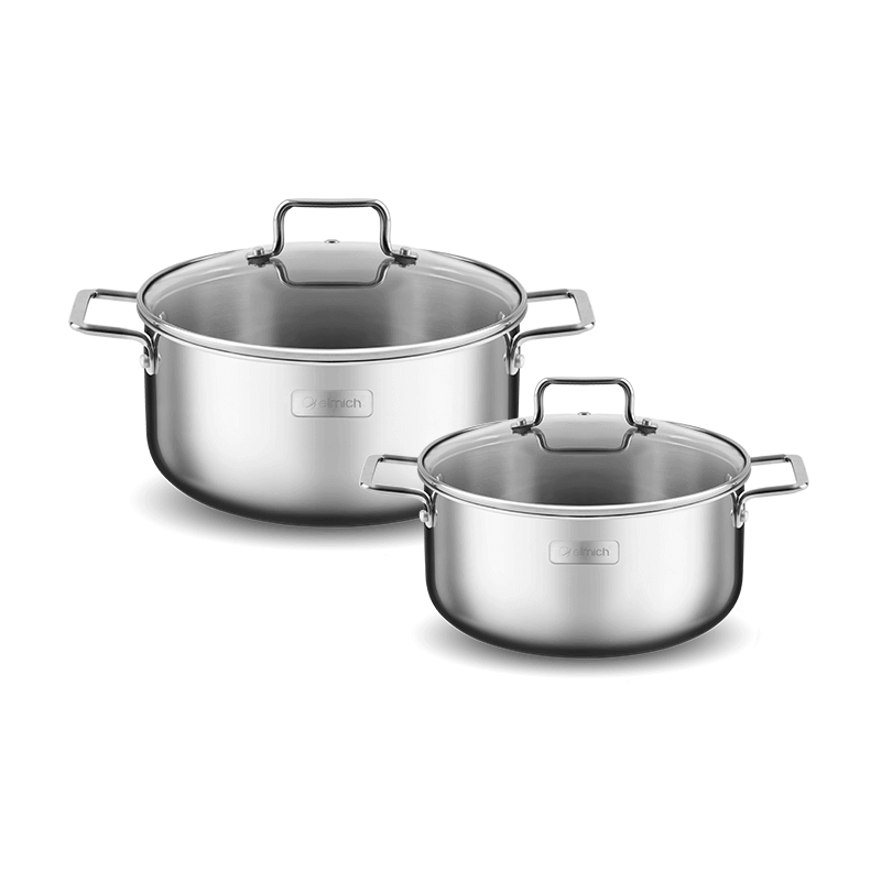 Bộ nồi inox liền khối Elmich Trimax XR EL-3842 size 16,20cm