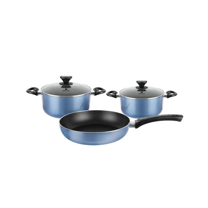 Bộ nồi chảo hợp kim nhôm Elmich EDA-0839