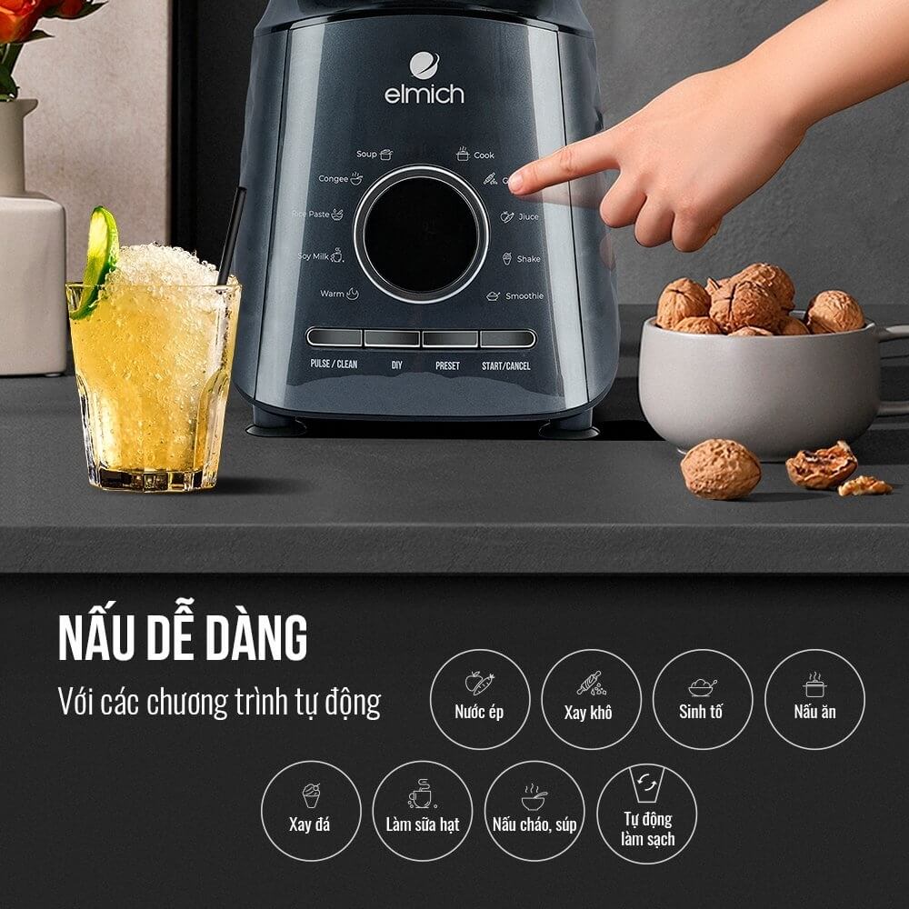 CUỘC SỐNG HEALTHY HƠN VỚI MÁY LÀM SỮA HẠT ĐA NĂNG ELMICH CBE-3902