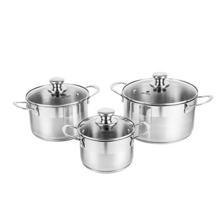Bộ nồi Inox 304 Elmich Max A EL-3851 size 16,20,24cm