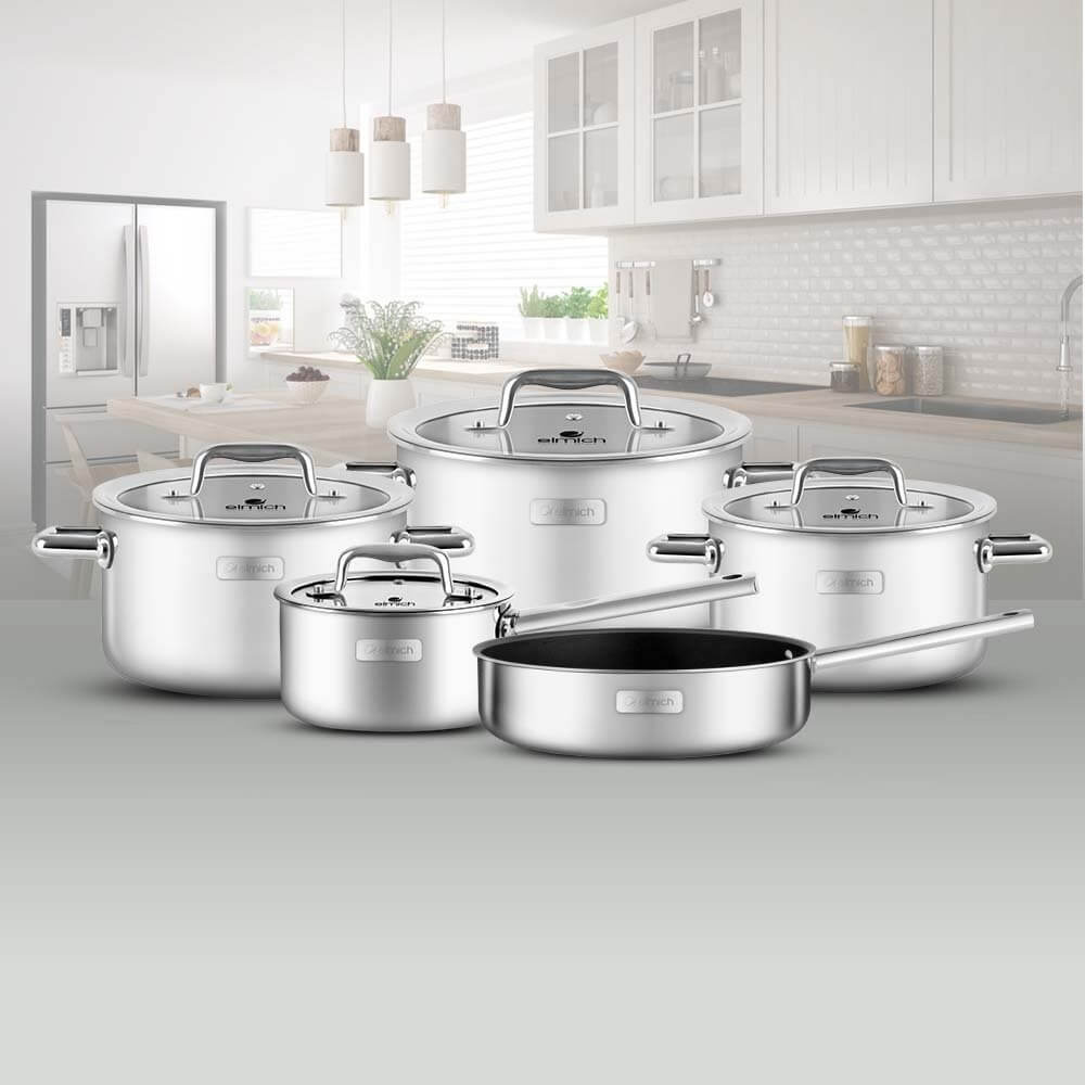 Bộ nồi Inox cao cấp ELMICH 2353329-C