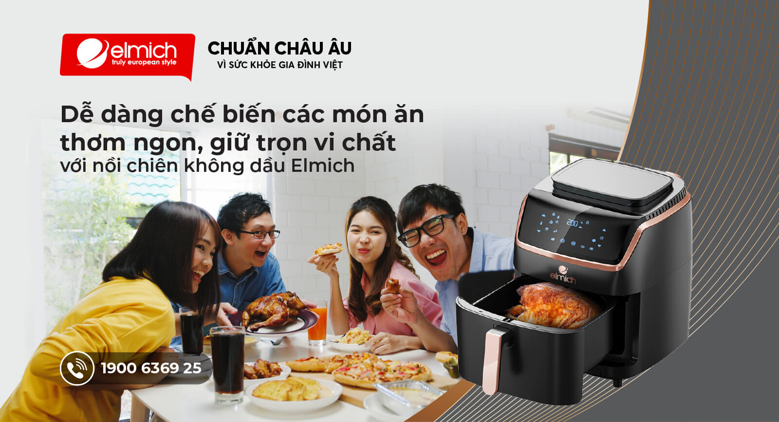 NỒI CHIÊN KHÔNG DẦU ELMICH – MÓN QUÀ CHO SỨC KHỎE GIA ĐÌNH VIỆT