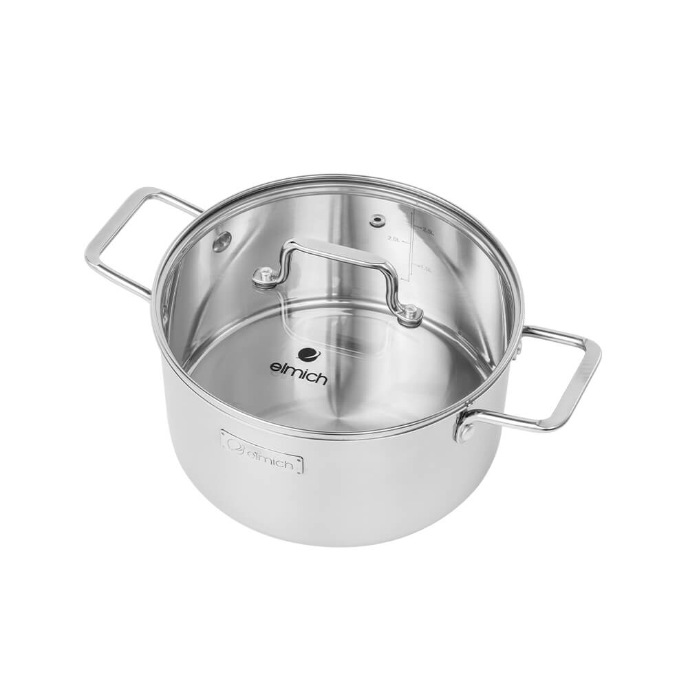 Nồi Inox dập nguyên khối Elmich EL-2130OL18 size 18cm