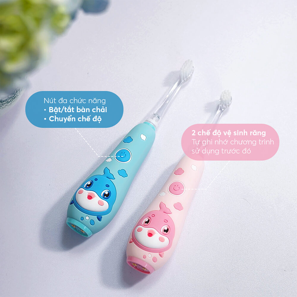 Bàn chải đánh răng điện trẻ em Elmich Procare TBE-8455PK 3 The 8455pk Profile 04